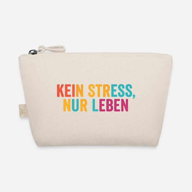 Kein Stress, einfach leben - Bio-Täschchen - Natur