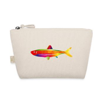 Colorful fantasy fish with rainbow colors - Organic Pouch - nature - Front