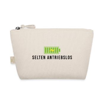 selten antriebslos fahrrad spruch geschenk akku - Bio-Täschchen - Natur - Vorne