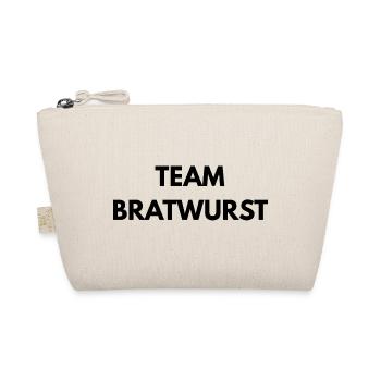 Team Bratwurst – Lustiger Spruch - Bio-Täschchen - Natur - Vorne
