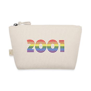 Retro Rainbow 2001 Design - Organic Pouch - nature - Front