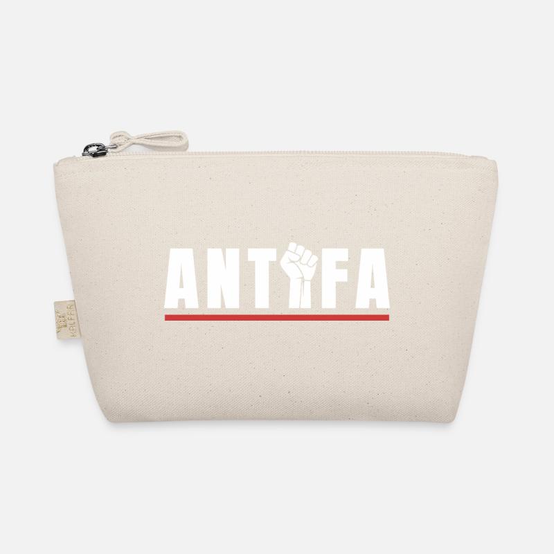 Antifa Protestfaust Antifaschistisches Statement Bio-Täschchen