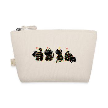  cat in christmas - Organic Pouch - nature - Front