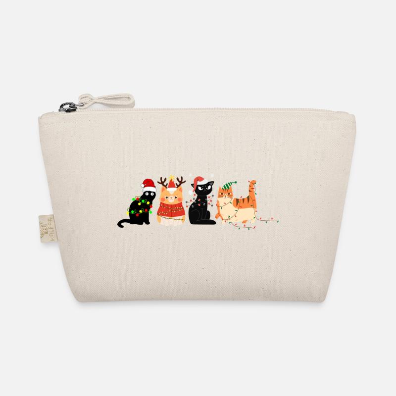 cat in christmas Organic Pouch