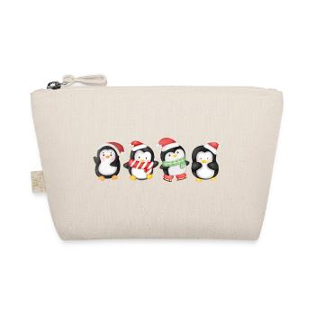 Drôle de pinguin Noël - Trousse biologique - nature - Devant