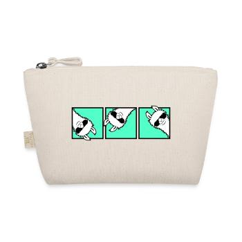 Lama Cool Looking Sunglasses Trio Friends Team - Organic Pouch - nature - Front