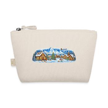 Winter village in Christmas splendour - Organic Pouch - nature - Front