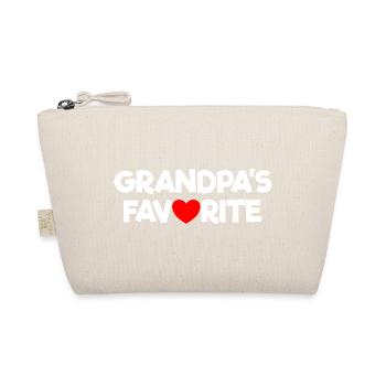 Petit-enfant préféré Cœur rouge Le préféré de grand-père - Trousse biologique - nature - Devant
