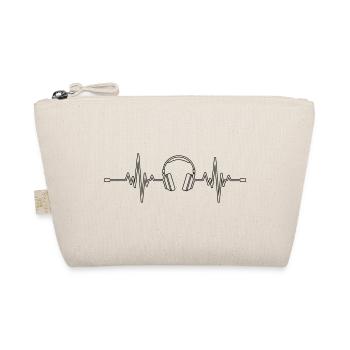 Heartbeat & Headphones - Headphones Heartbeat - Bio-Täschchen - Natur - Vorne