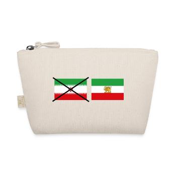 Crossed Iran Flag Grafikdesign - Bio-Täschchen - Natur - Vorne