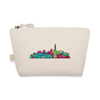 Livingston City Skyline Modern Line Art - Organic Pouch - nature - Front
