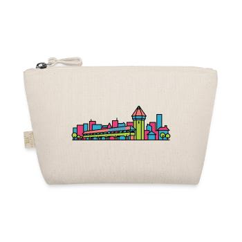 Lucerne City Skyline Chapel Bridge Line Art - Bio-Täschchen - Natur - Vorne