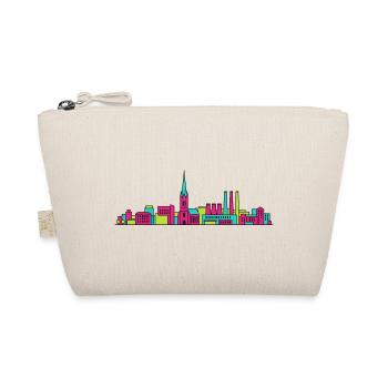 Västeras City Skyline Kathedrale Moderne Linienkunst - Bio-Täschchen - Natur - Vorne