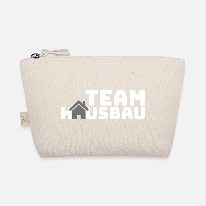 Team House Building Logo Motif Organic Pouch