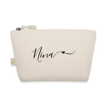 Prénom de Nina Prénom décoratif - Trousse biologique - nature - Devant