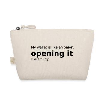 My Wallet is like an onion - Bio-Täschchen - Natur - Vorne