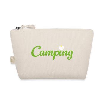 Camping Flower Camper Quotes Hobby Summer Van Life - Organic Pouch - nature - Front