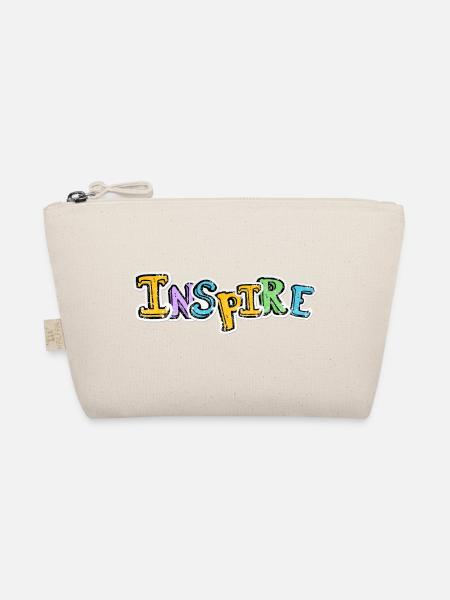 Inspiriertes Graffiti Color Pop - Bio-Täschchen - Natur