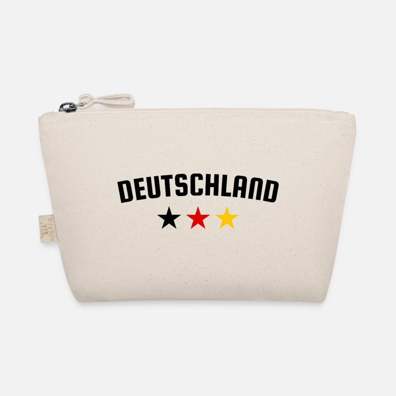 Deutschland 3 Sterne Design - Bio-Täschchen - Natur