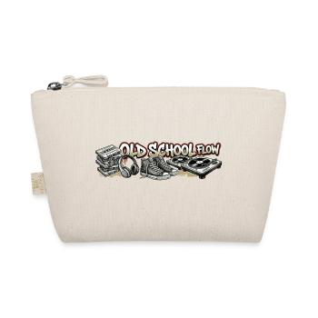 Old School Flow Retro Hip-Hop Motif - Organic Pouch - nature - Front