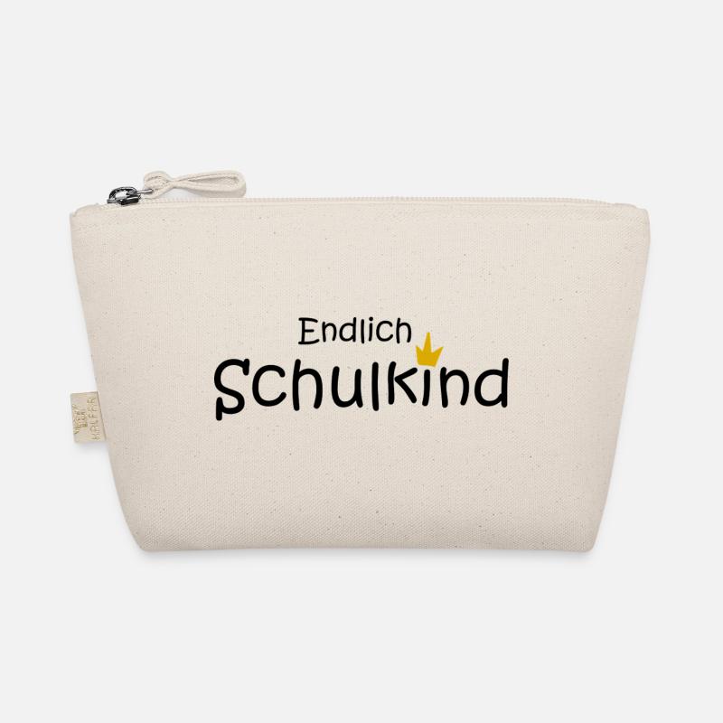 endlich Schulkind - Bio-Täschchen - Natur