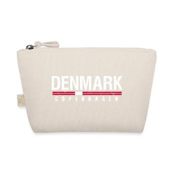 Denmark Copenhagen Vintage Travel Retro Souvenir  - Organic Pouch - nature - Front