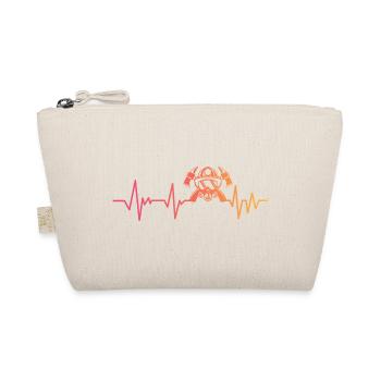 Feuerwehrmann Sunset Heartbeat Feuerwehrmann - Bio-Täschchen - Natur - Vorne