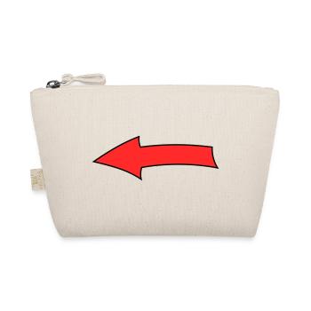 Arrow bow - Organic Pouch - nature - Front