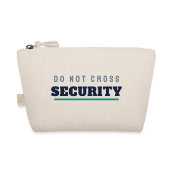 Security College Schriftzug - Türsteher Ordner - Bio-Täschchen - Natur - Vorne