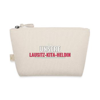Unsere Lausitz‑Kita‑Heldin – Abschiedsgeschenk - Bio-Täschchen - Natur - Vorne