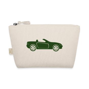 Auto Cabrio Silhouette - Bio-Täschchen - Natur - Vorne