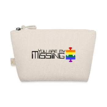 Du bist mein fehlendes Puzzleteil [Regenbogen] - Bio-Täschchen - Natur - Vorne