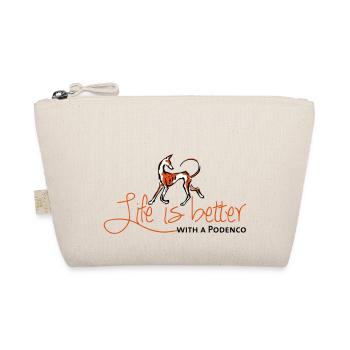 Life is better - Podenco - Organic Pouch - nature - Front