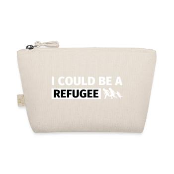 I could be a refugee - Organic Pouch - nature - Front