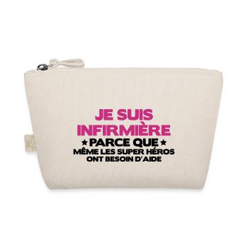 je suis infirmière - Trousse biologique - nature - Devant