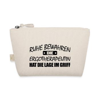 Ergotherapeutin-Ruhe bewahren-entspann dich - Bio-Täschchen - Natur - Vorne