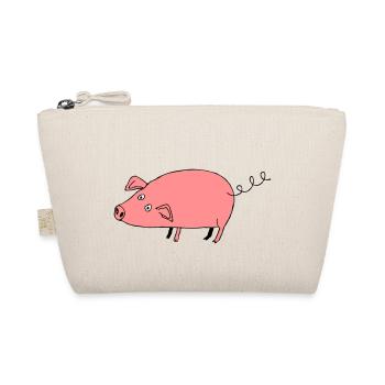 Schwein roz3 - Bio-Täschchen - Natur - Vorne