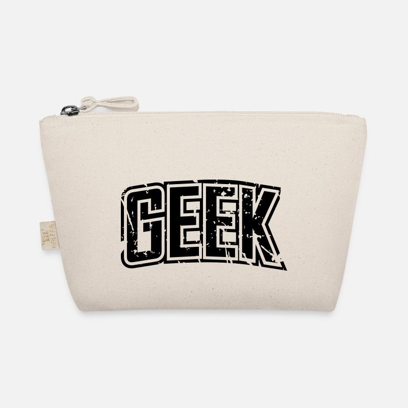 Geek Vintage distressed Schriftzug Bio-Täschchen