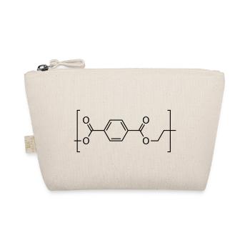 Polyethylenterephthalat (PET) -Molekül. - Bio-Täschchen - Natur - Vorne