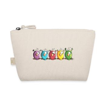 Funny Owls - Eule - Vogel - Bio-Täschchen - Natur - Vorne