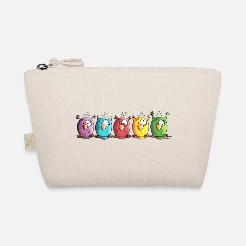 Funny Owls - Eule - Vogel Bio-Täschchen