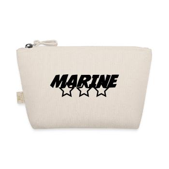 Seemann / Boot / Marine / Meer / Fischer - Bio-Täschchen - Natur - Vorne