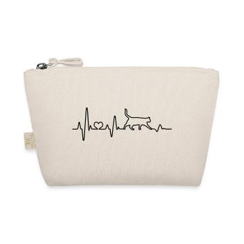 Chat Heartbeat Chat Ami Cadeau Drôle - Trousse biologique - nature - Devant