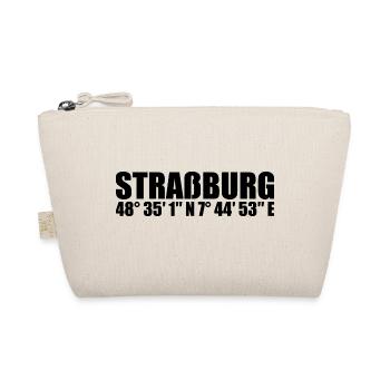 Straßburg Koordinaten - Bio-Täschchen - Natur - Vorne