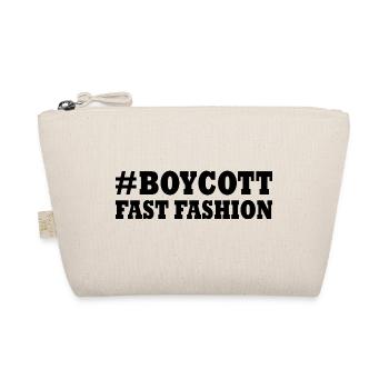 Boycott fast fashion - Bio-Täschchen - Natur - Vorne