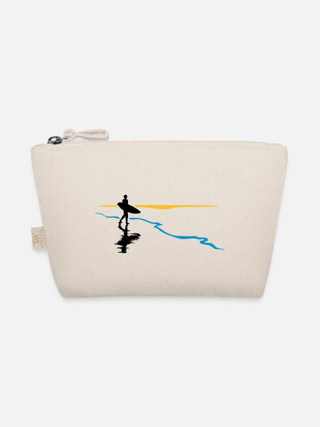 Surfeur à la plage - Trousse biologique - nature - Devant