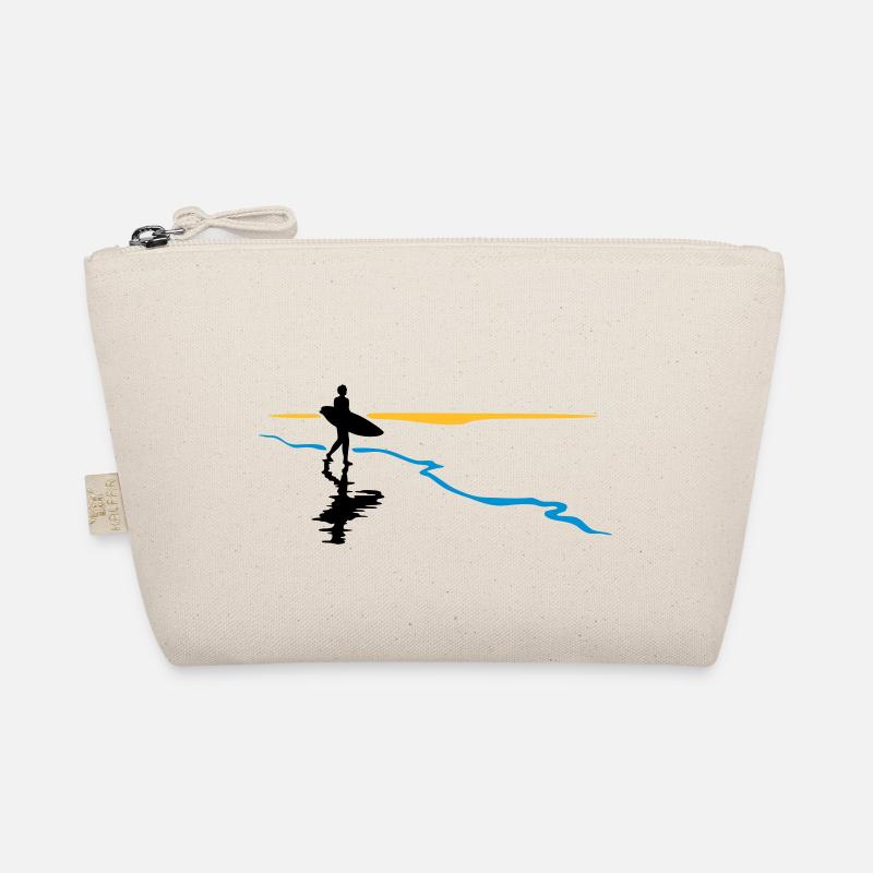 Surfer at the beach - Bio-Täschchen - Natur