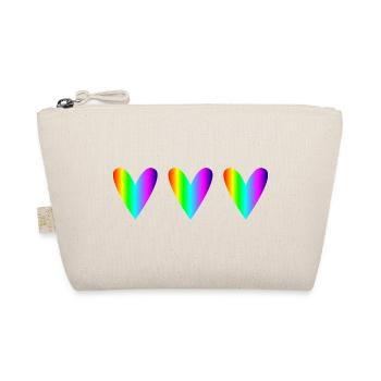 DAD. FATHER's DAY. HAPPY BIRTHDAY DAD. HEART - Organic Pouch - nature - Front