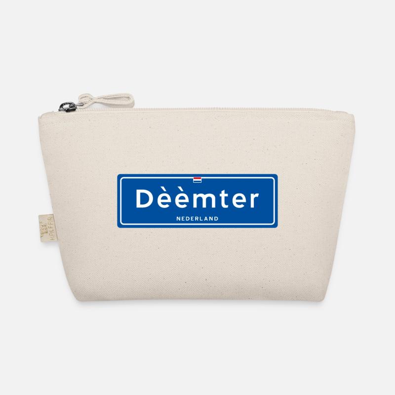 Ortsschild Dèèmter (Deventer) Bio-Täschchen