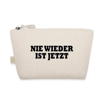 Nie wieder ist jetzt - Bio-Täschchen - Natur - Vorne